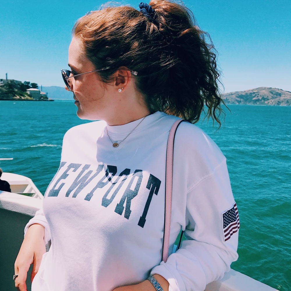 Newport Brandy Melville cropped sweatshirt